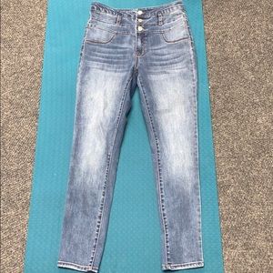 high waisted skinny jeans